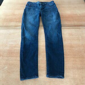 Hudson Midrise Ankle Natalie Super Skinny Jeans Women 26 Blue Dark Wash Stretch